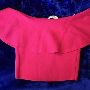 Babaton Pink Off-Shoulder Top